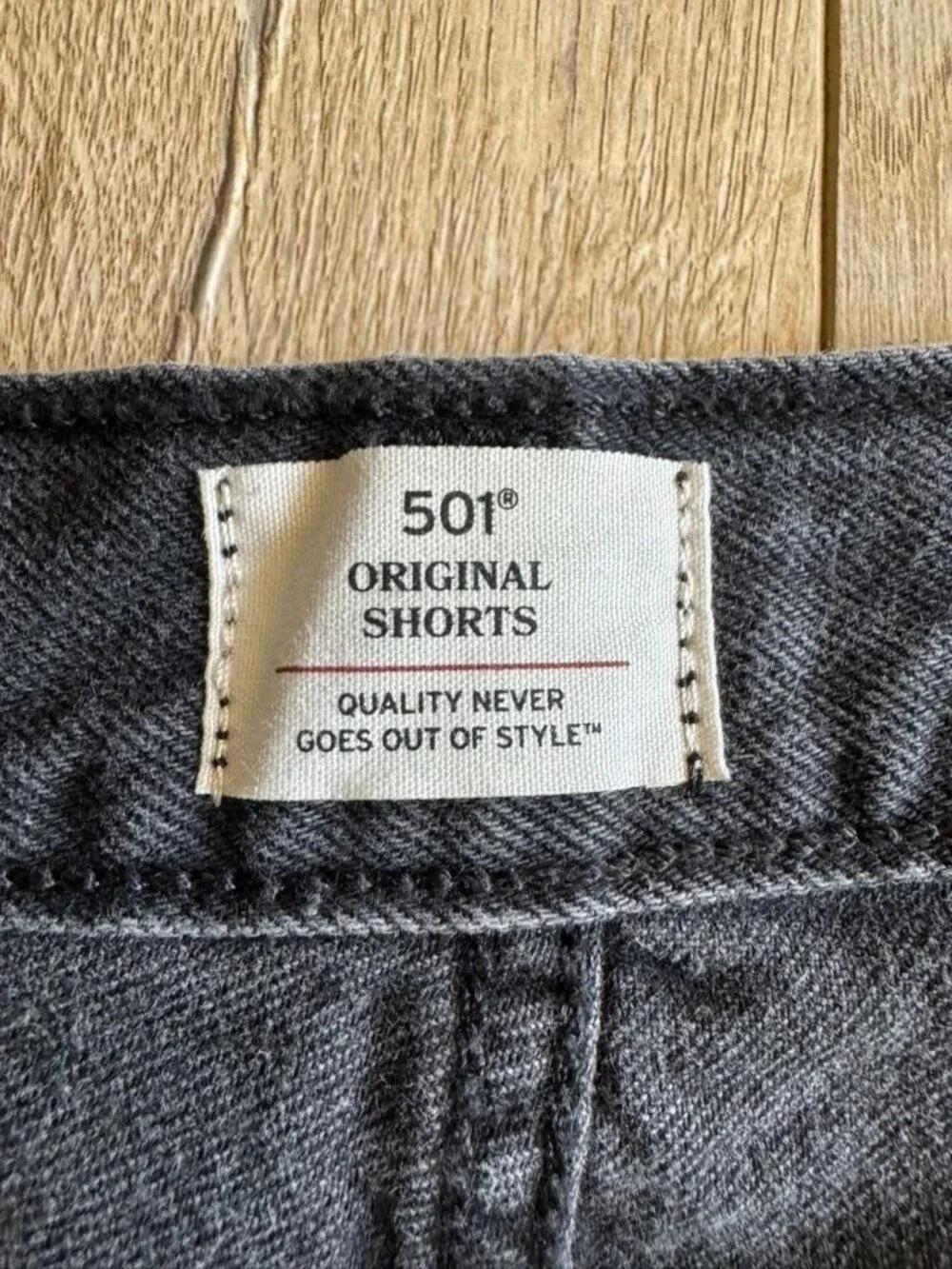 Levi's 501 Original 100% Cotton Black Button Fly Cut Off Jean Shorts Size 34